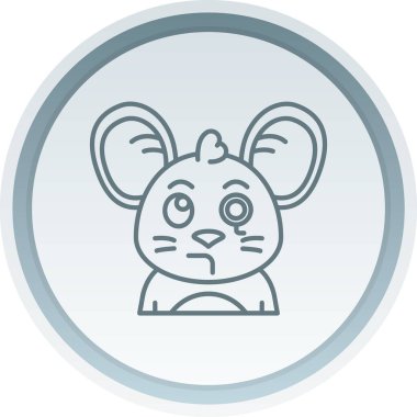 Tavşan simgesinin vektör çizimi