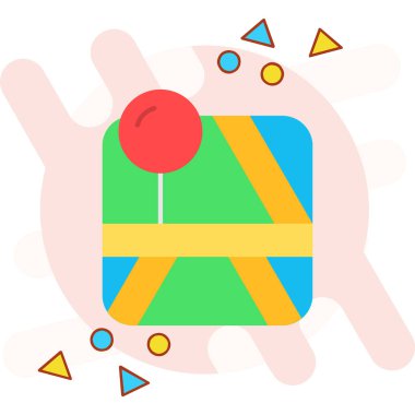 Vektör illüstrasyonu, simge ögesi arkaplanı