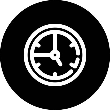 Zaman simgesi vektör illüstrasyonu