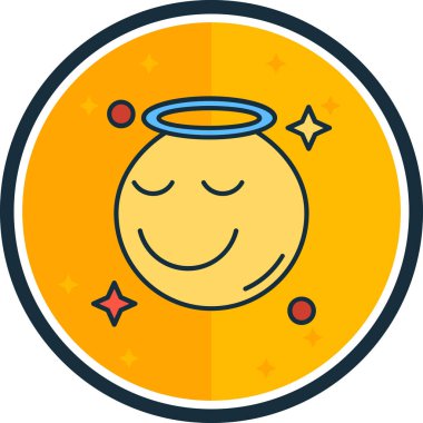 Ay vektör simgesi. Web tasarımı için basit vektör illüstrasyonu.