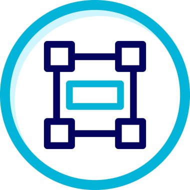 Modern bir simgenin vektör illüstrasyonu