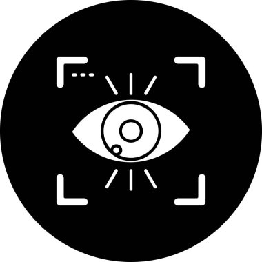 Göz simgesi vektör illüstrasyonu