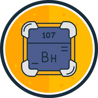 Kimyasal ağ renk illüstrasyonu Çember ve yuvarlak için basit vektör simgesi.