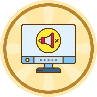 bilgisayar simgesi vektör illüstrasyonu