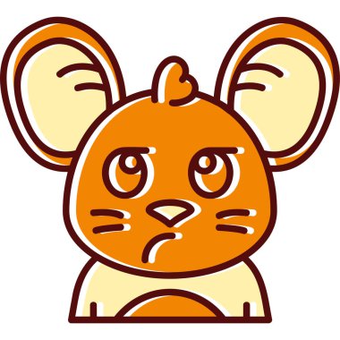 Çizgi film kedisinin vektör çizimi.