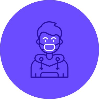 Bir avatarın vektör illüstrasyonu