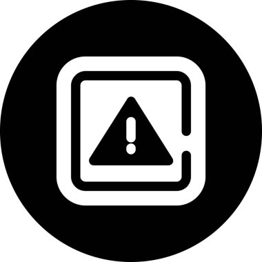 Uyarı simgesi vektör illüstrasyonu