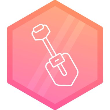 Çizgi Çekici simgesi beyaz arkaplanda izole edildi. Tamir için bir araç. Renkli taslak konsepti. Vektör