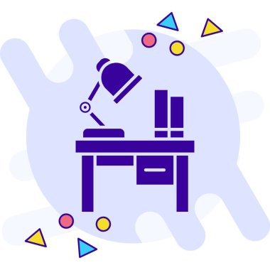 mikroskop simgesi, vektör illüstrasyonu