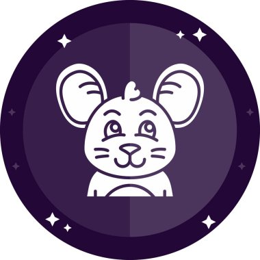 Çerçeve dairesel vektör illüstrasyon tasarımında sevimli tavşan