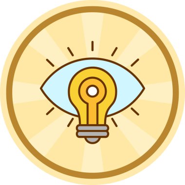 Işık simgesi. Web tasarımı