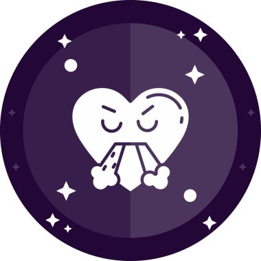 Kalp. Web simgesi basit illüstrasyon