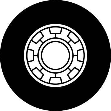 Bir cankurtaran simgesinin vektör illüstrasyonu