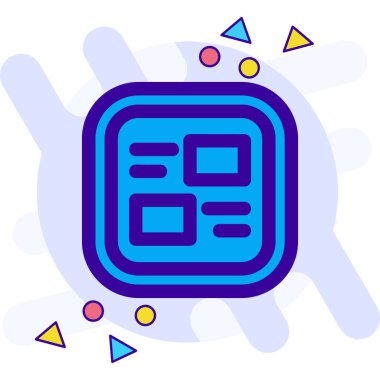 Çip. Web simgesi basit illüstrasyon