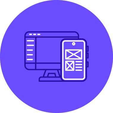 vektör dizüstü simgesi illüstrasyonu