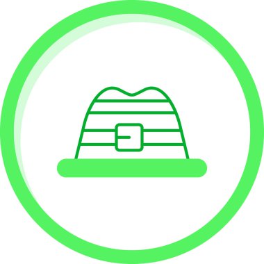 Bir şapka simgesinin vektör illüstrasyonu