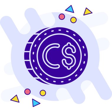 Dolu para dolar simgesi - taslak biçimi