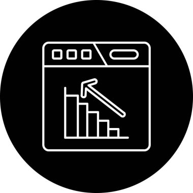 çubuk grafik vektör illüstrasyonu