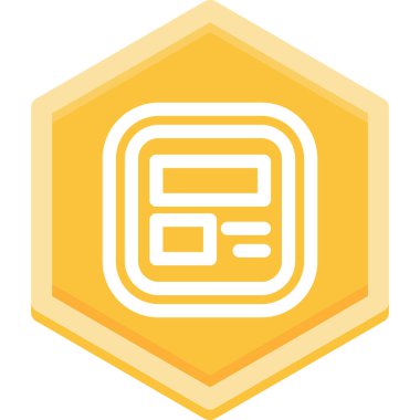 Tek bir harf simgesinin vektör illüstrasyonu