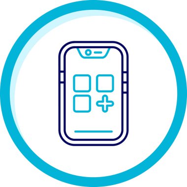 cep telefonu simgesi. vektör illüstrasyonu