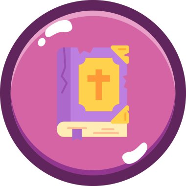 İncil. Web simgesi basit illüstrasyon