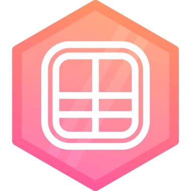 Basit vektör simgesi, altıgenin çizimi