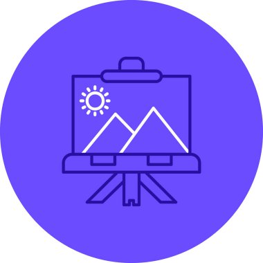 vektör dağ simgesi illüstrasyonu