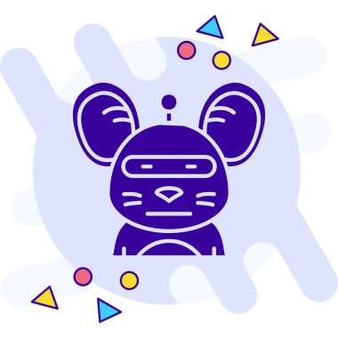 Beyaz arka planda izole edilmiş çizgi tavşan simgesi. Paskalya tavşanı. Renkli taslak konsepti. vektör.