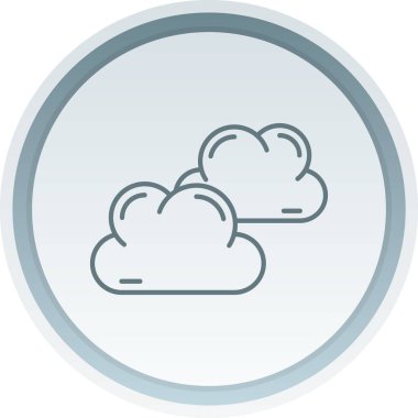 Bulut simgesi vektör illüstrasyonu