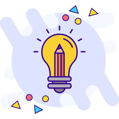 ampul simgesi vektör illüstrasyonu