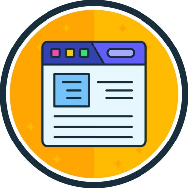 Web reklam vektör simgesi