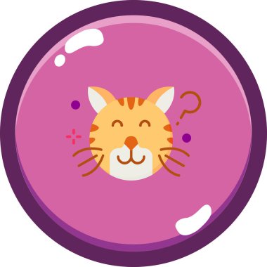 kedi simgesi, vektör illüstrasyonu