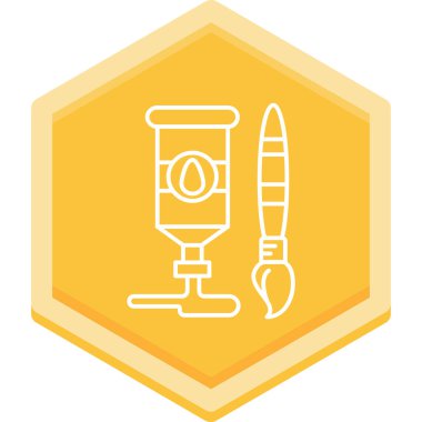 Teleskop. Web simgesi basit illüstrasyon