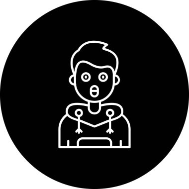 Modern simgenin vektör illüstrasyonu