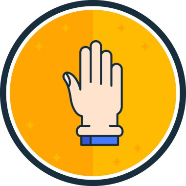 işaret parmağı el simgesi - taslak biçimi