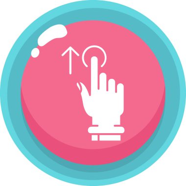 Klik. Web simgesi basit illüstrasyon