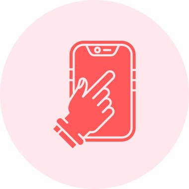 dokunmatik vektör simgesi modern basit