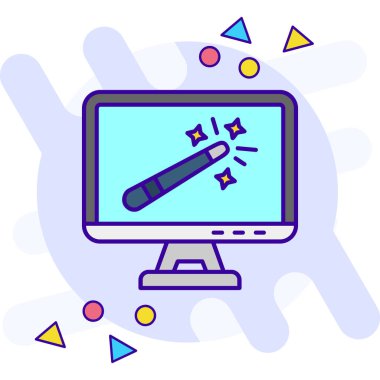 Web tasarım renk simgesi. vektör illüstrasyonu