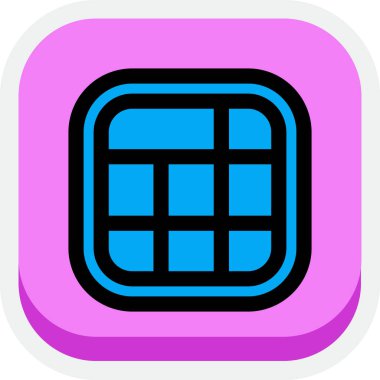 Tek izole edilmiş simgenin vektör illüstrasyonu