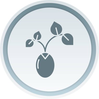 beautiful flower vector glyph icon