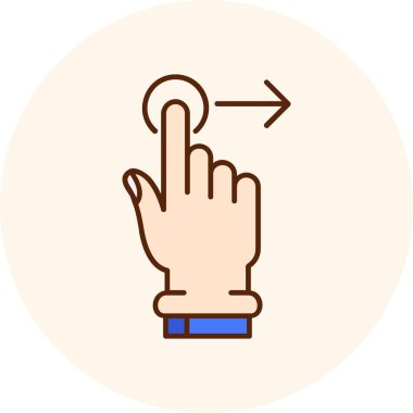 Parmak göstermenin vektör simgesi