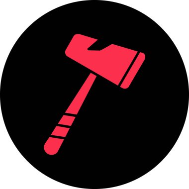 Çekiç ikonu vektör illüstrasyonu