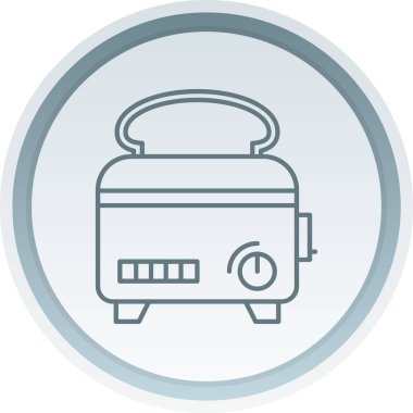 Mutfak ekmek kızartma makinesi simgesi. Basit örnek Mutfak tost vektör simgesi beyaz arka plan üzerinde izole web tasarımı için