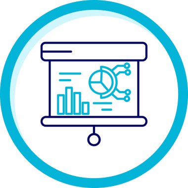 analitik simge vektör illüstrasyonu