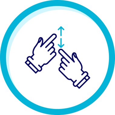 parmak simgesi vektör illüstrasyonu