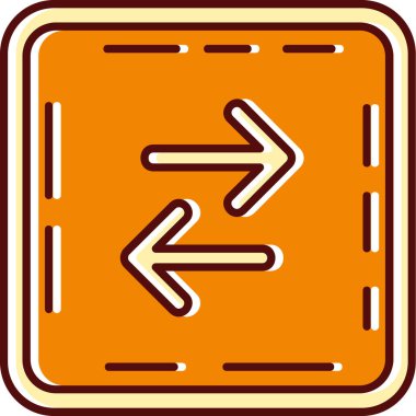 yön ikonu vektör illüstrasyonu