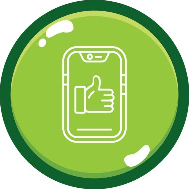 Smartphone Simgesi, vektör illüstrasyonu