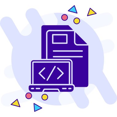 bilgisayar donanım simgesi vektör illüstrasyonu