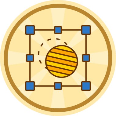 düz biçimli kripto para simgesi