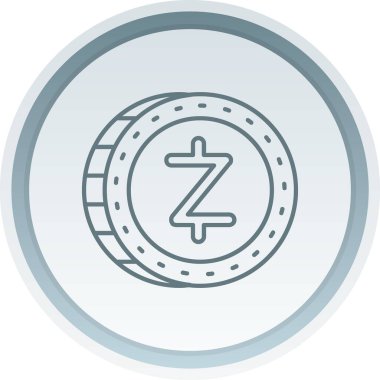 zzcoin parasının vektör illüstrasyonu